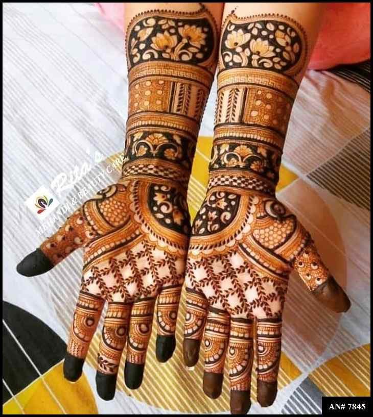 Front Hand Mehndi Design AN 7845