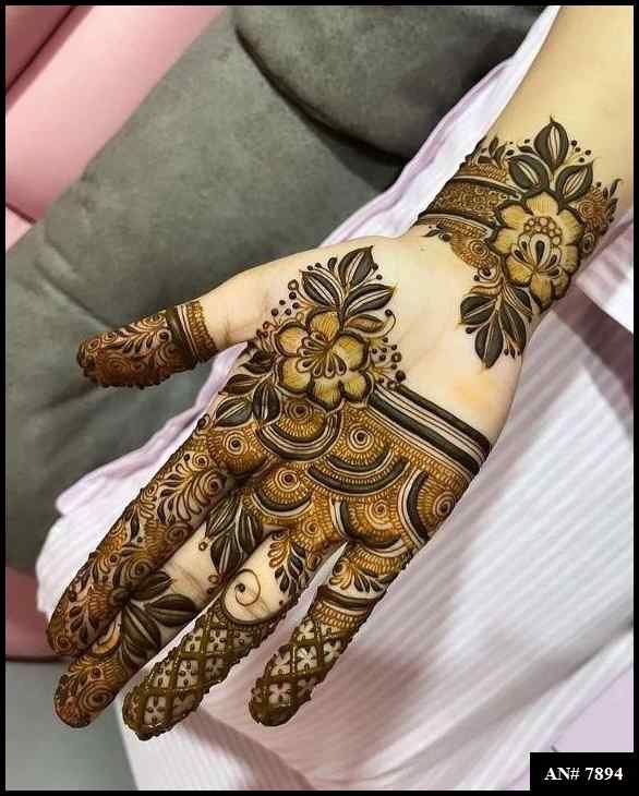 Front Hand Mehndi Design AN 7894