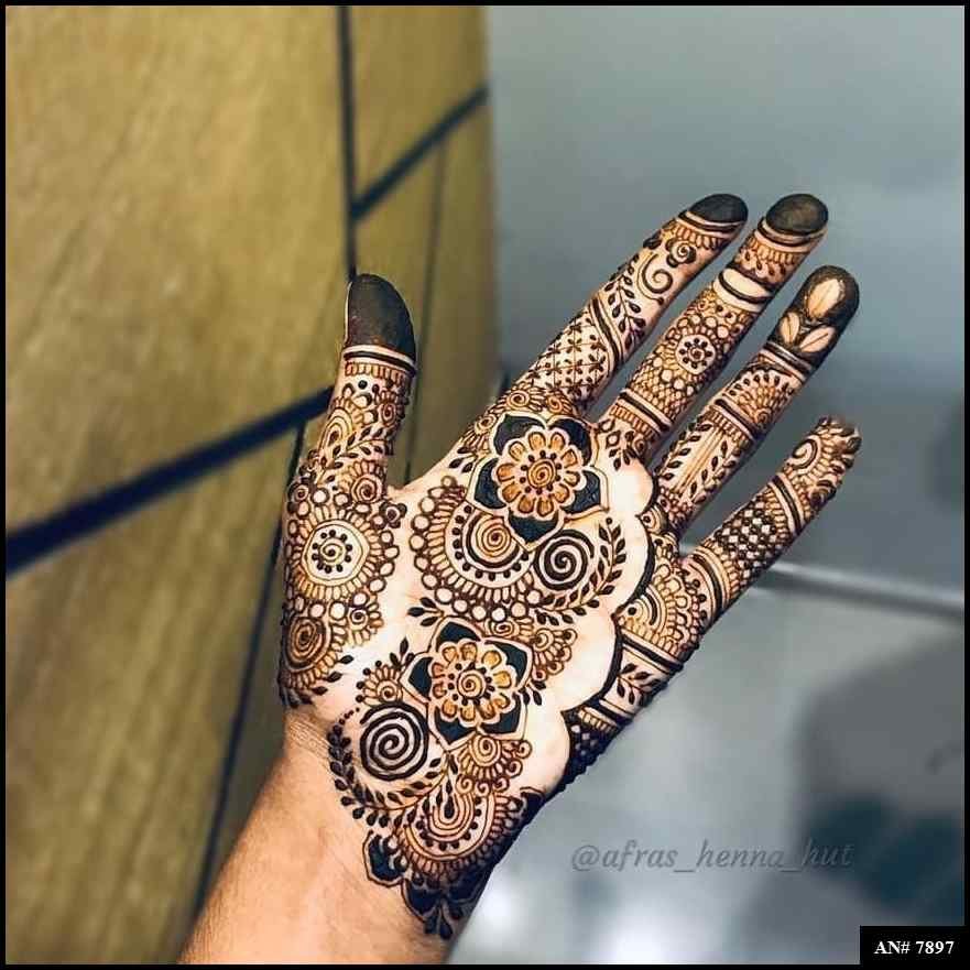 Front Hand Mehndi Design AN 7897