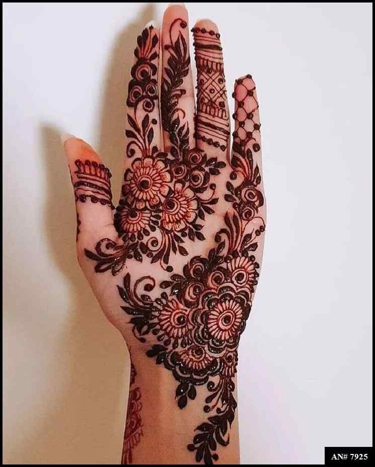 Front Hand Mehndi Design AN 7925