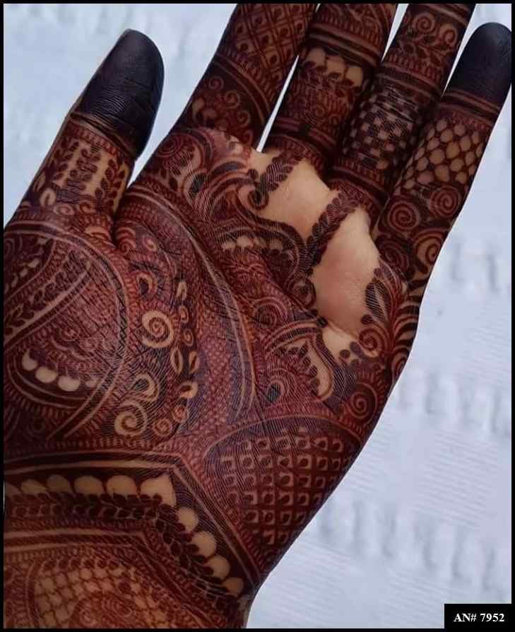 Front Hand Mehndi Design AN 7952