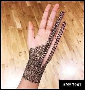 Front Hand Mehndi Design AN 7961