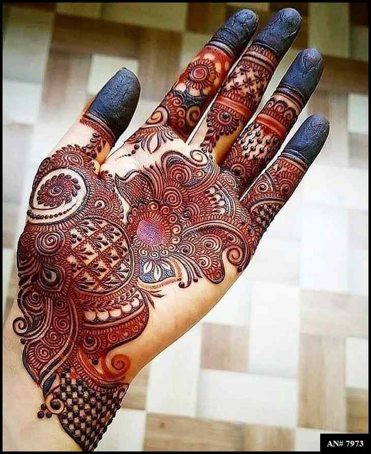 Front Hand Mehndi Design AN 7973