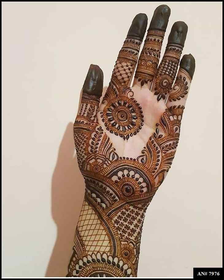 Front Hand Mehndi Design AN 7976