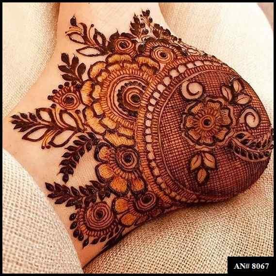 Front Hand Mehndi Design AN 8067