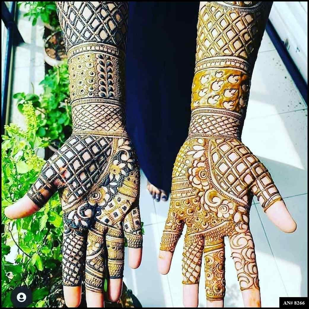 Front Hand Mehndi Design AN 8266