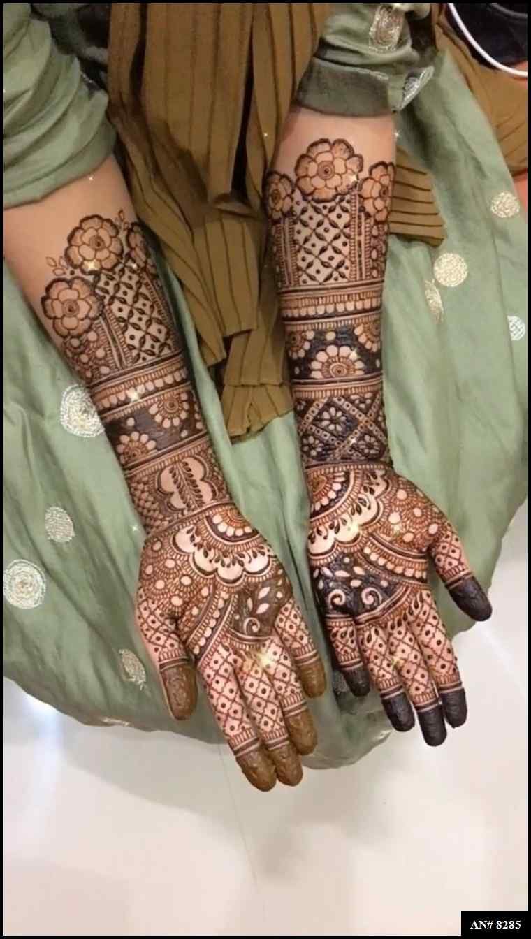 Front Hand Mehndi Design AN 8285