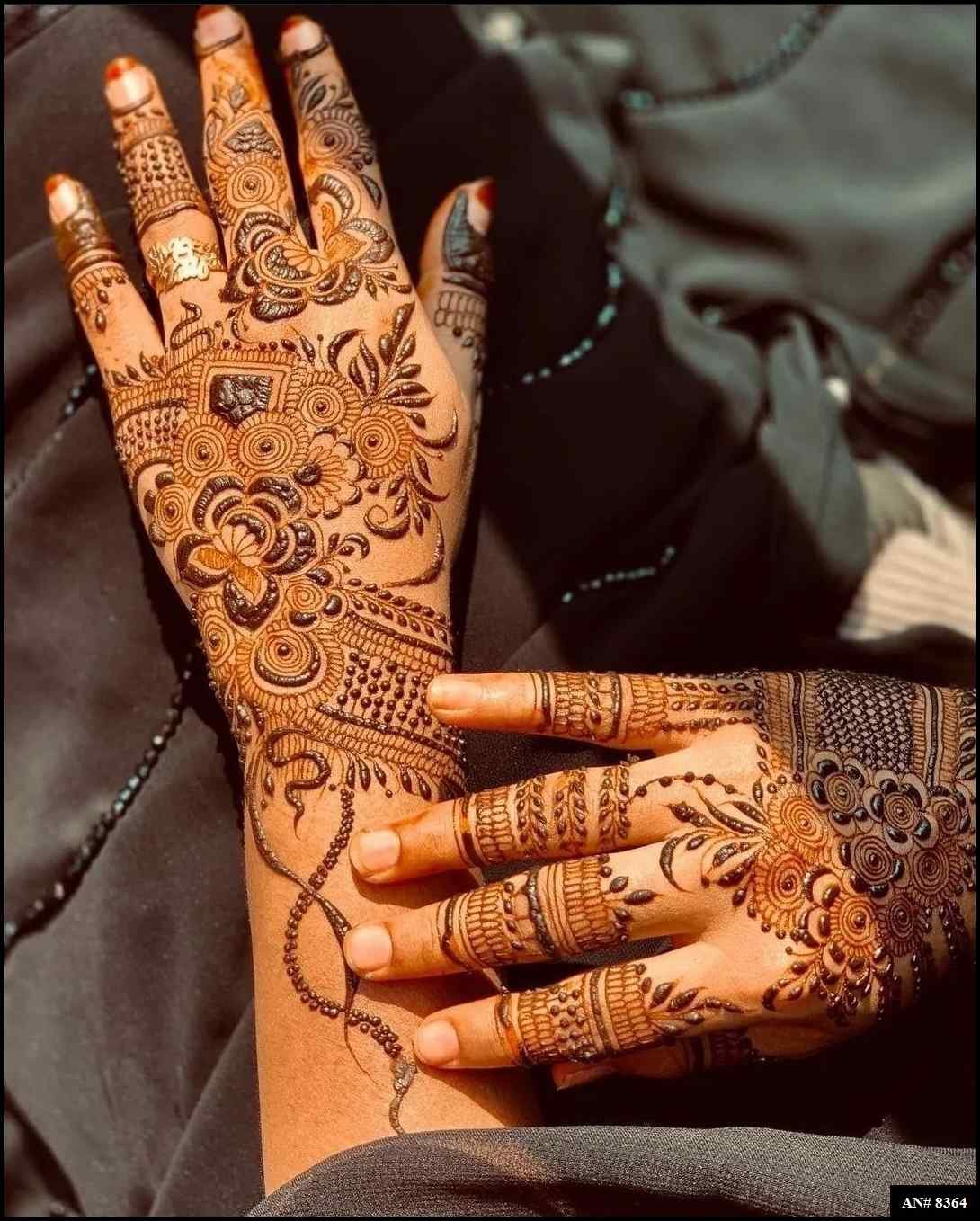 Front Hand Mehndi Design [AN 8364]