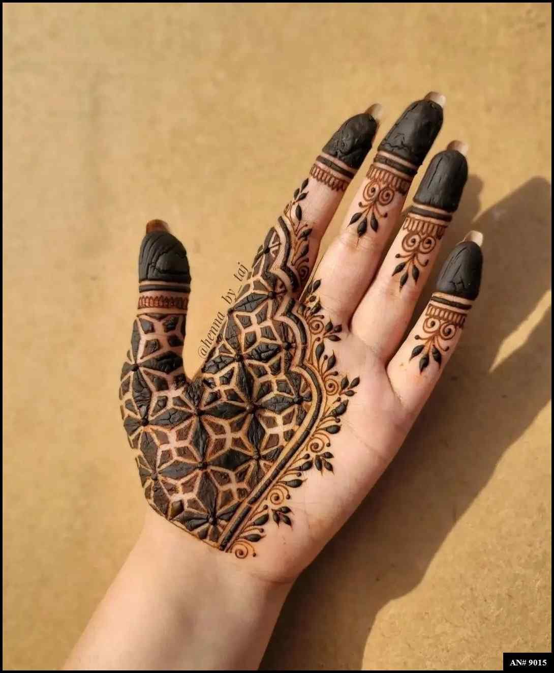 Front Hand Mehndi Design [AN 9015]