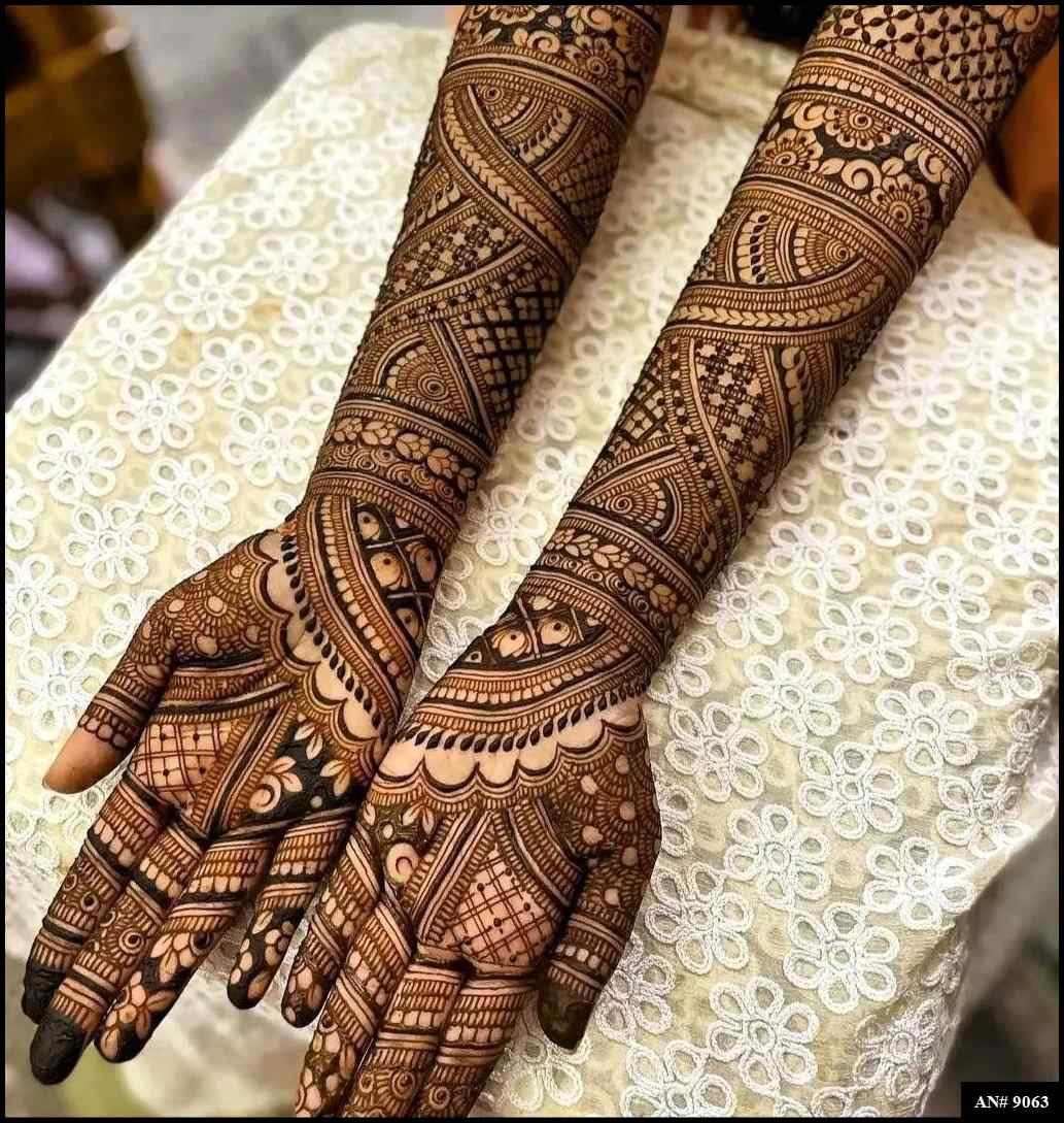 Front Hand Mehndi Design AN 9063