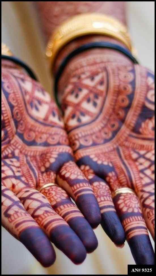 Front Hand Mehndi Design AN 9325