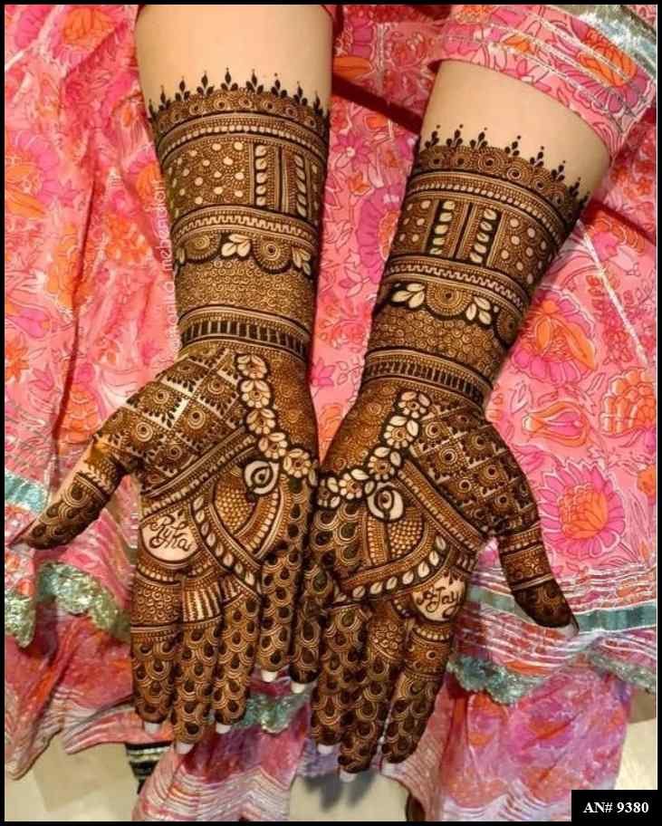 Front Hand Mehndi Design AN 9380