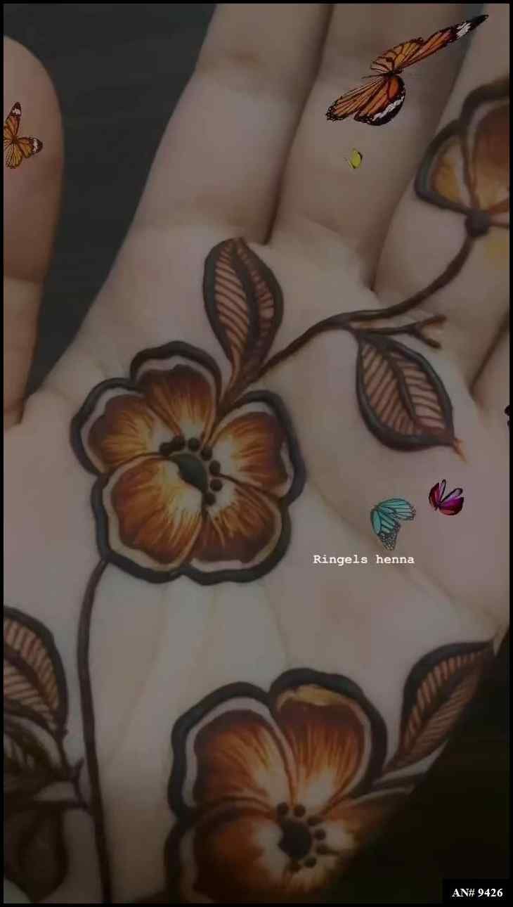 Front Hand Mehndi Design AN 9426