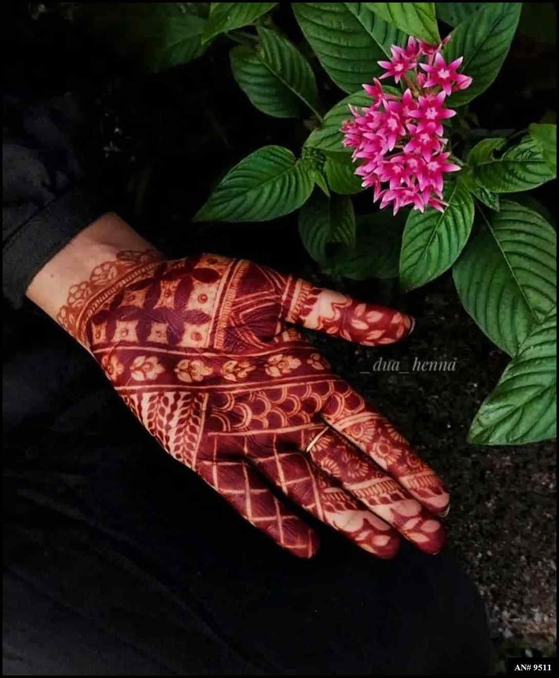 Front Hand Mehndi Design AN 9511