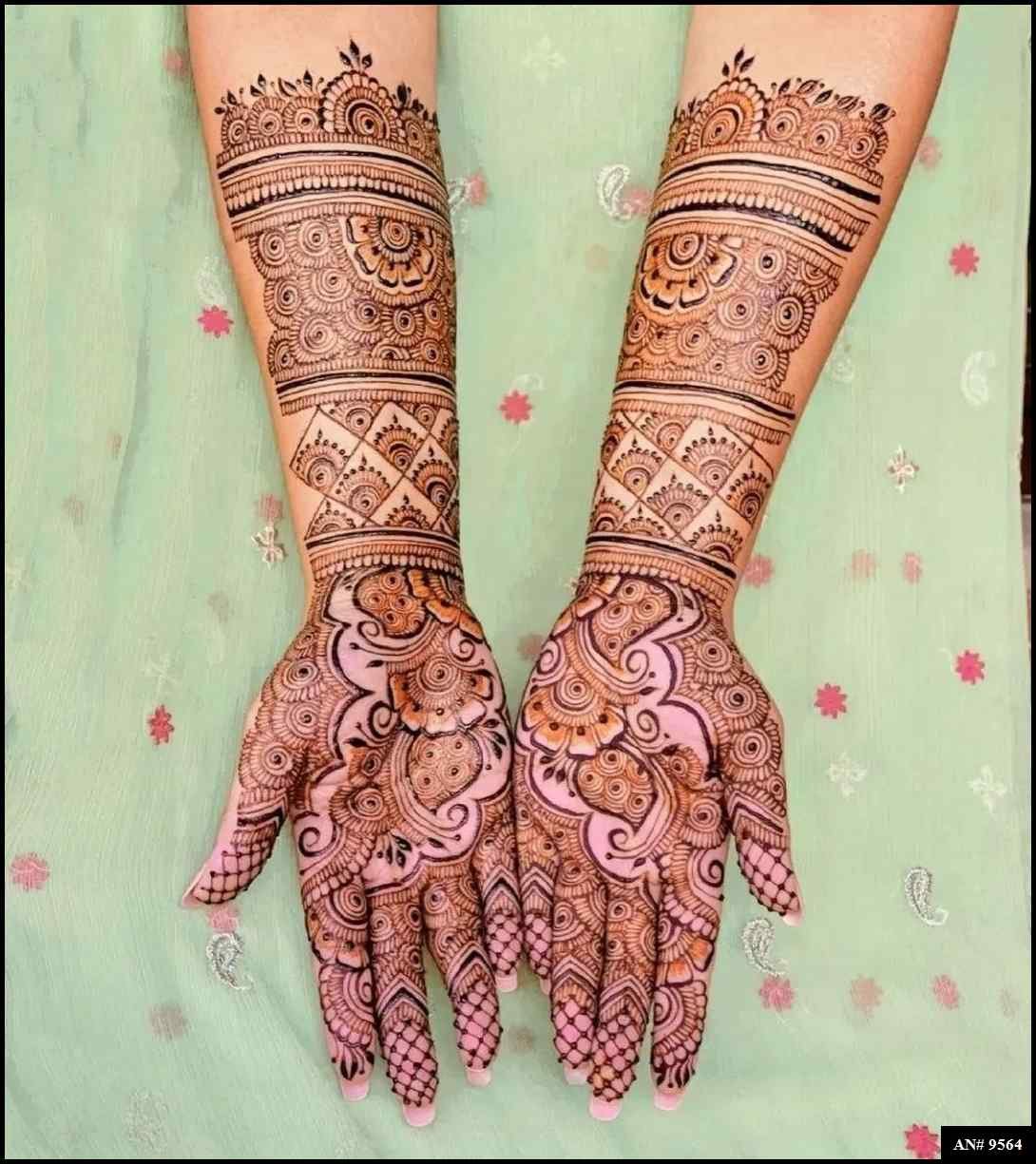 Front Hand Mehndi Design [AN 9564]