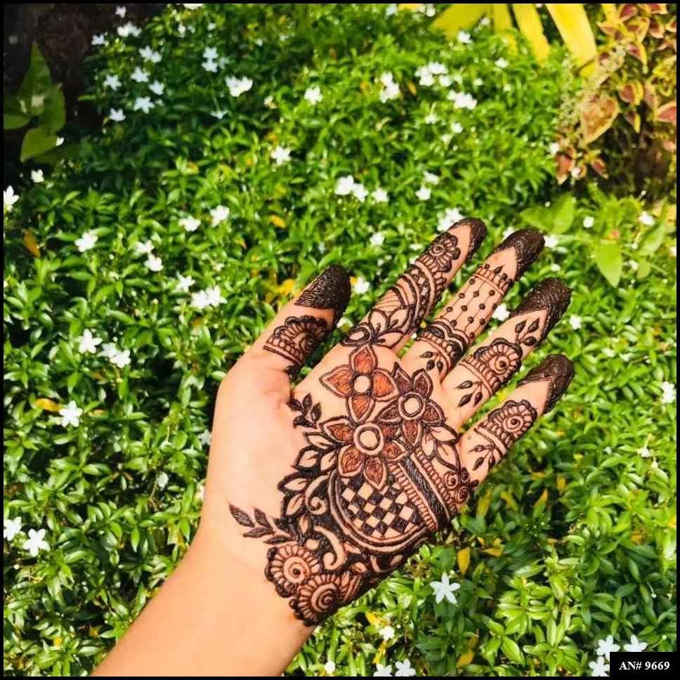 Front Hand Mehndi Design AN 9669