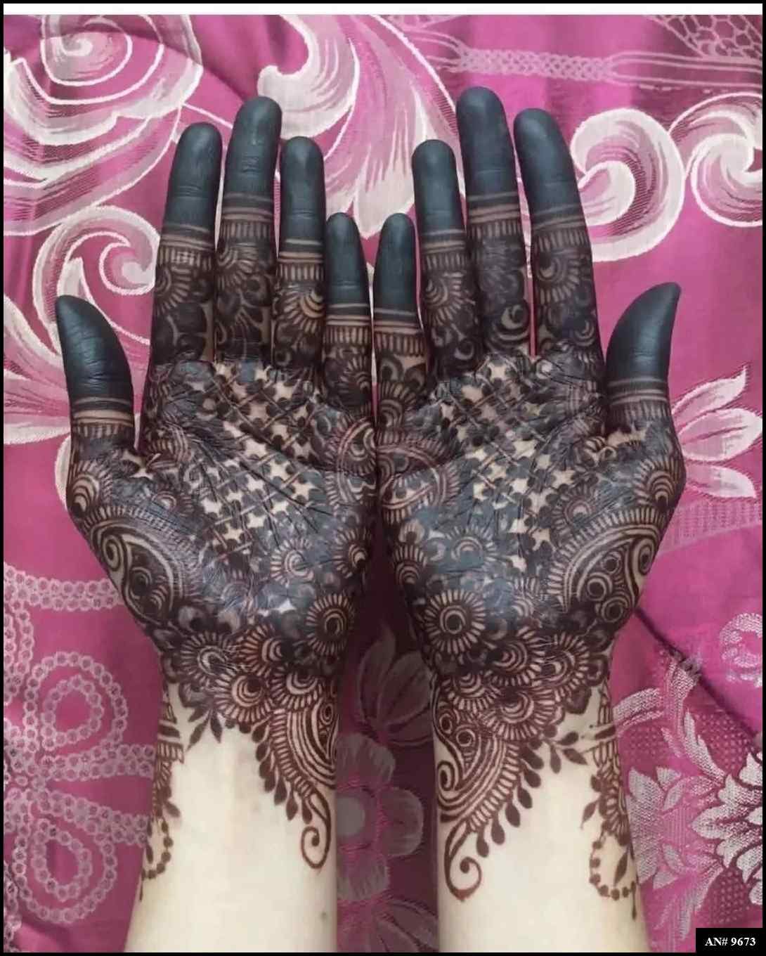 Front Hand Mehndi Design AN 9673