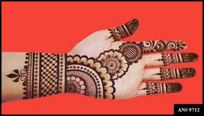 Front Hand Mehndi Design AN 9712