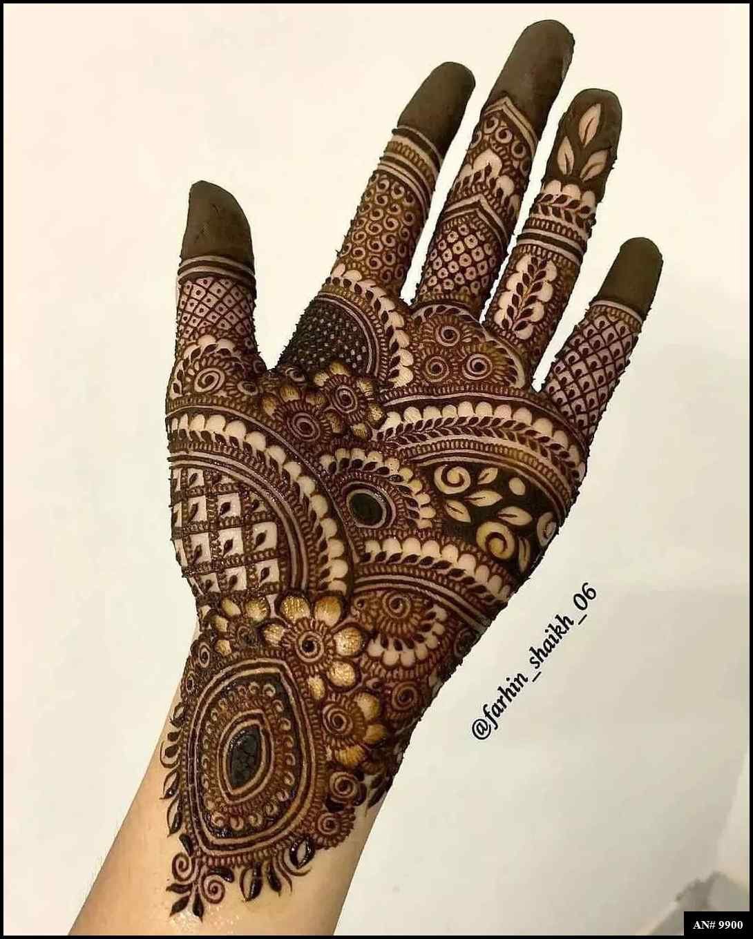 Front Hand Mehndi Design AN 9900