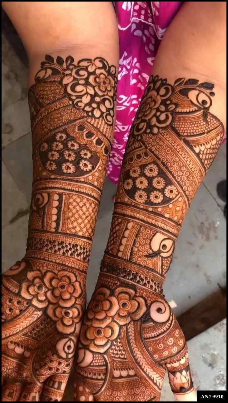 Front Hand Mehndi Design AN 9910