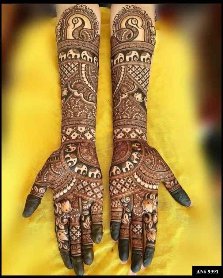 Front Hand Mehndi Design AN 9991