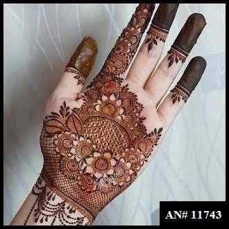 Front Hand Simple Mehndi Design AN 11743