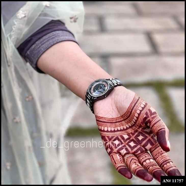 Front Hand Simple Mehndi Design [AN 11757]