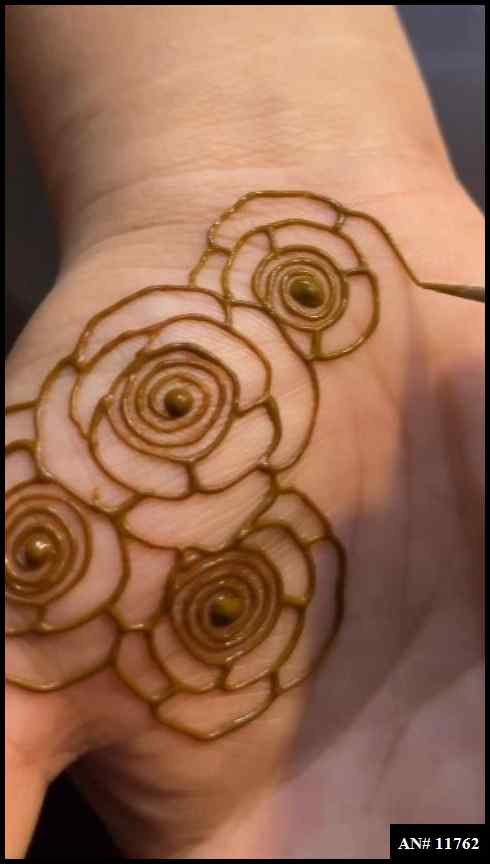 Front Hand Simple Mehndi Design [AN 11762]