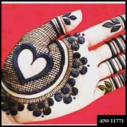 Front Hand Simple Mehndi Design AN 11771