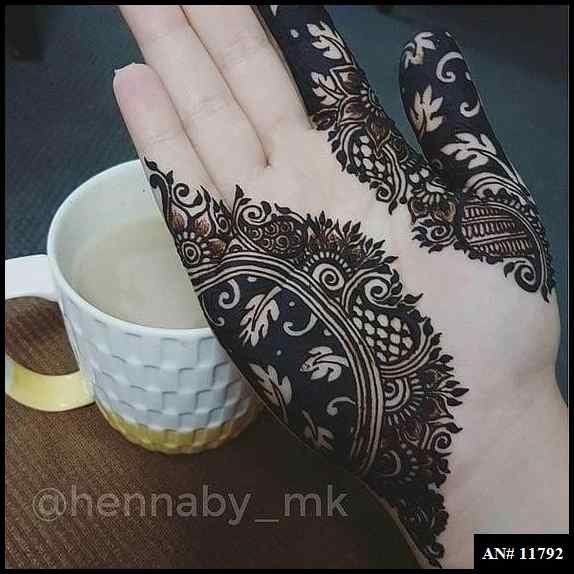 Front Hand Simple Mehndi Design AN 11792