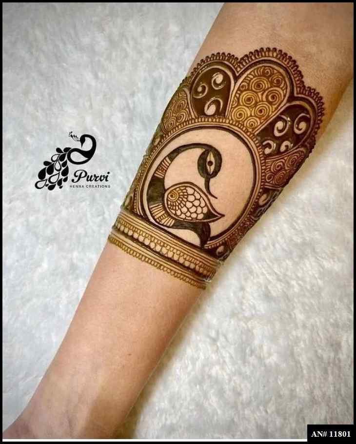 Front Hand Simple Mehndi Design AN 11801