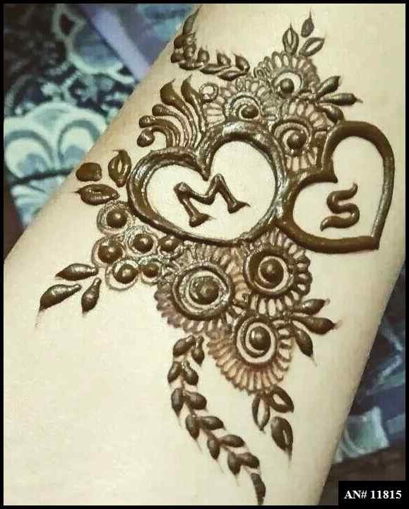 Front Hand Simple Mehndi Design AN 11815