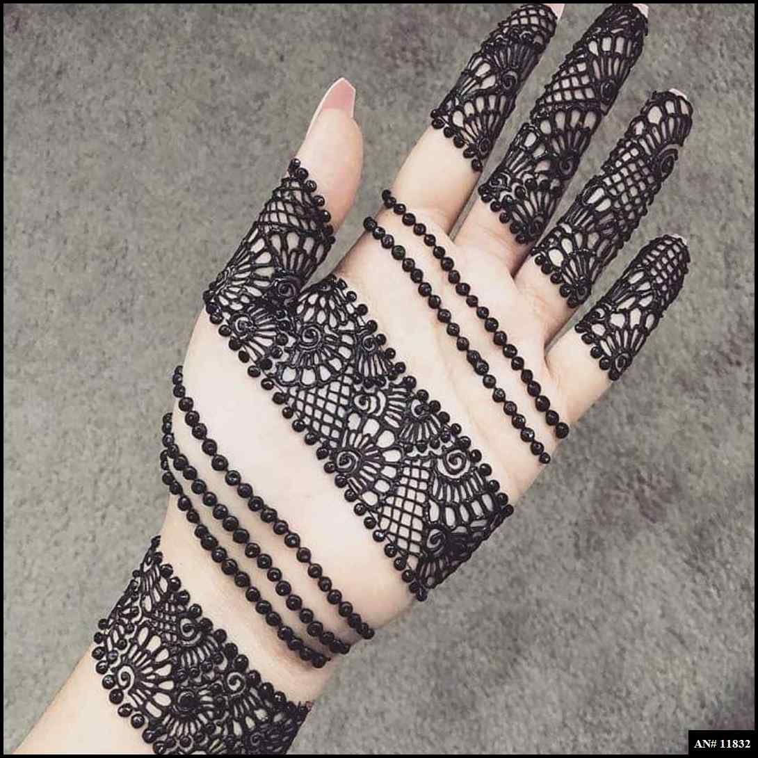 Front Hand Simple Mehndi Design AN 11832