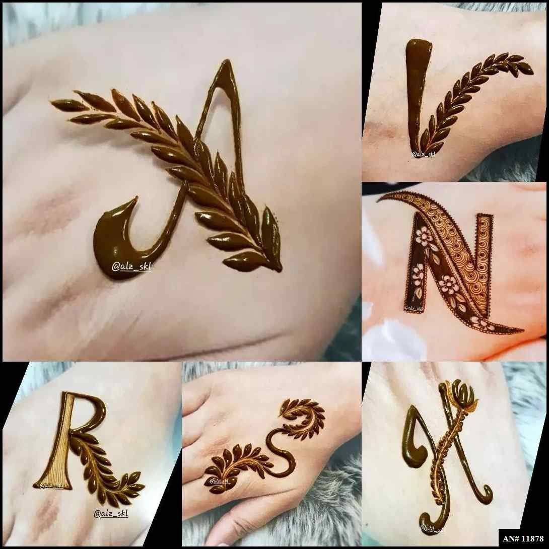 Front Hand Simple Mehndi Design AN 11878