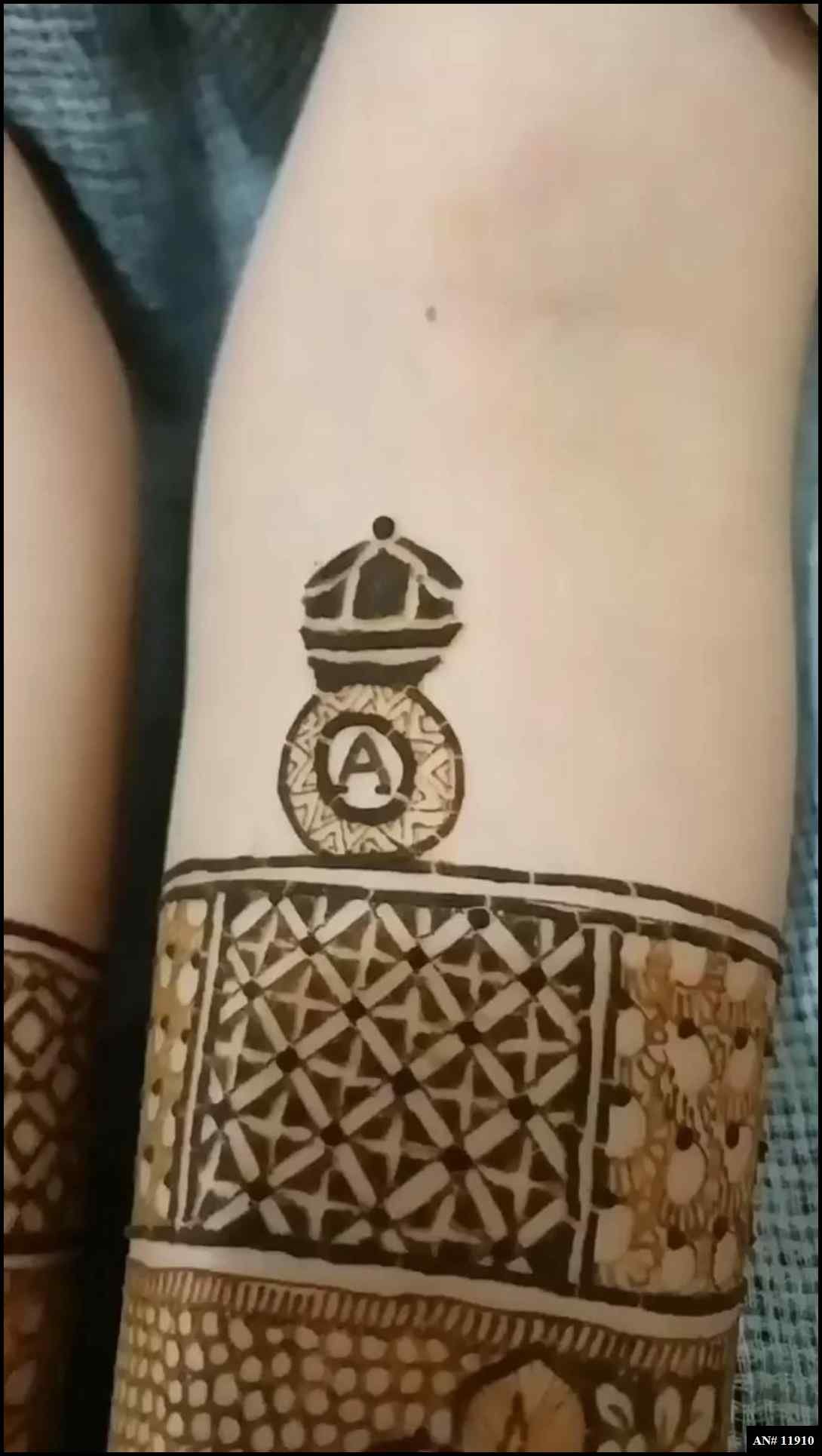 Front Hand Simple Mehndi Design AN 11910