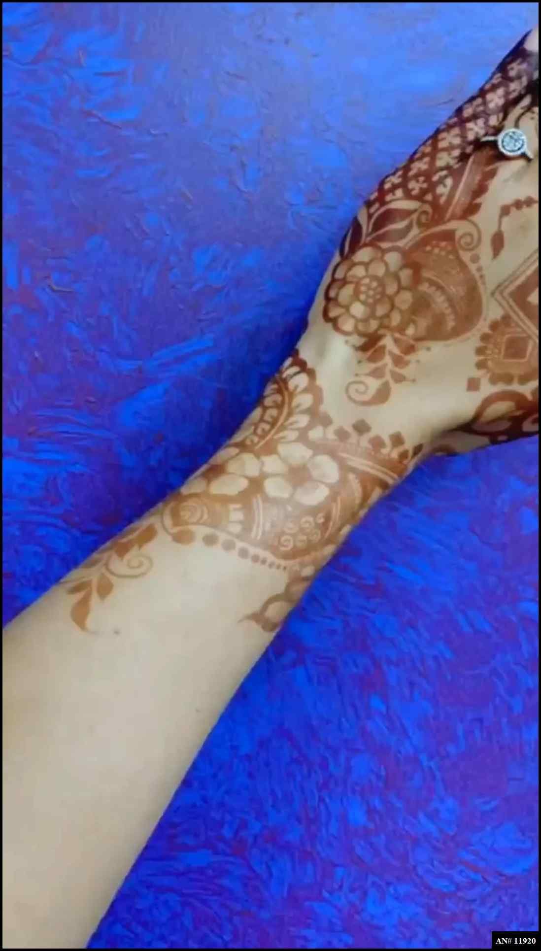 Front Hand Simple Mehndi Design AN 11920