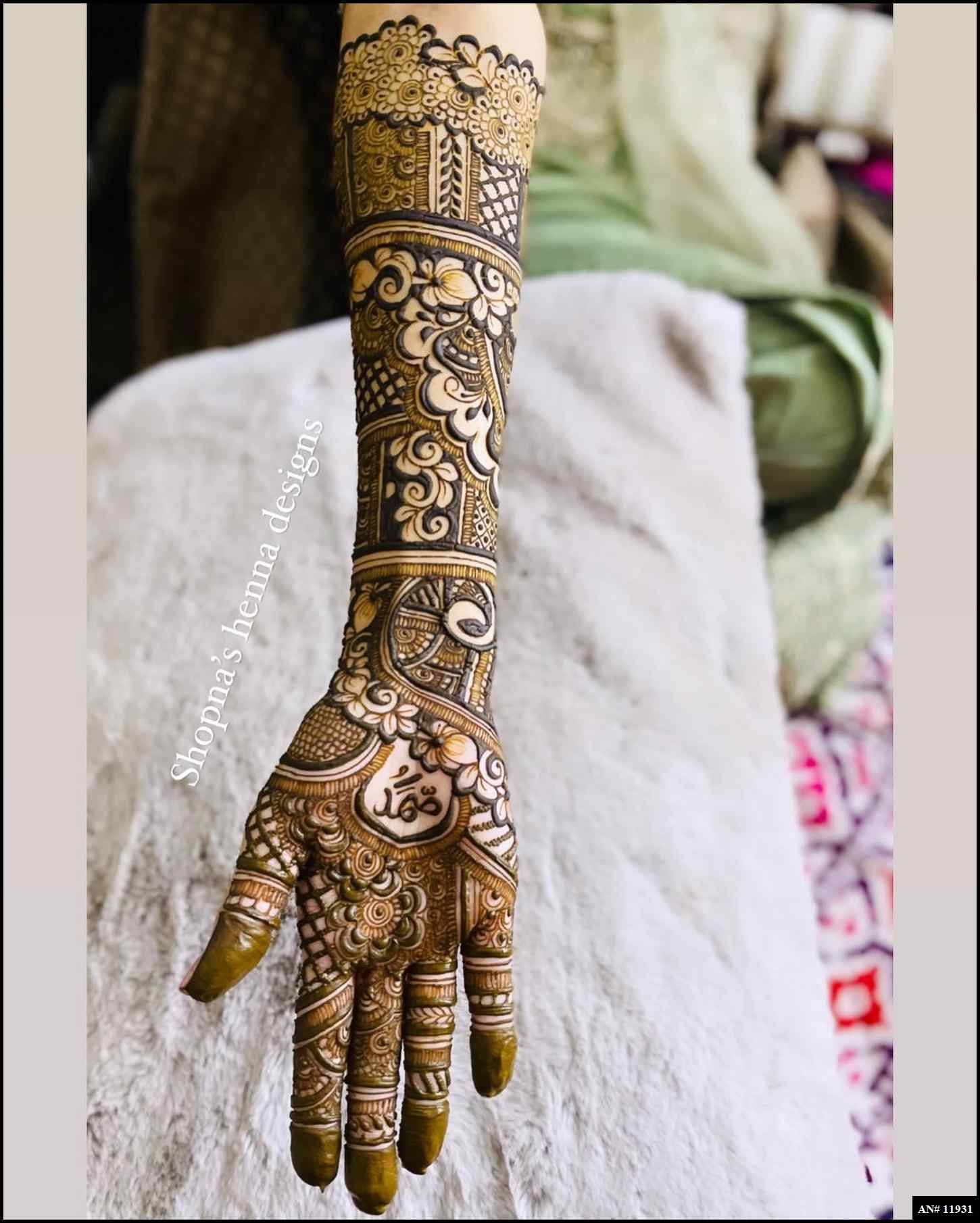 Front Hand Simple Mehndi Design AN 11931