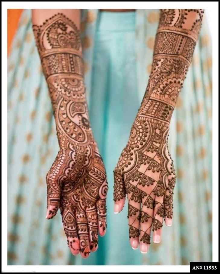 Front Hand Simple Mehndi Design AN 11933