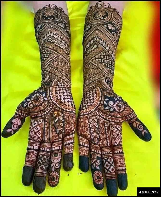 Front Hand Simple Mehndi Design AN 11937