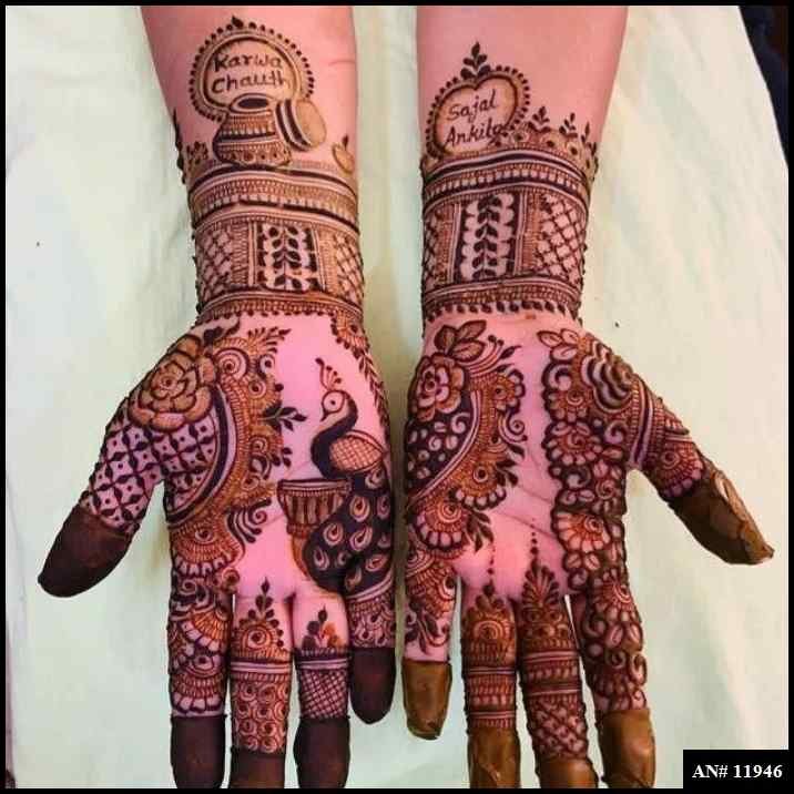 Front Hand Simple Mehndi Design AN 11946
