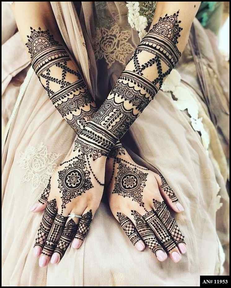 Full Hand Mehndi Design AN 11953