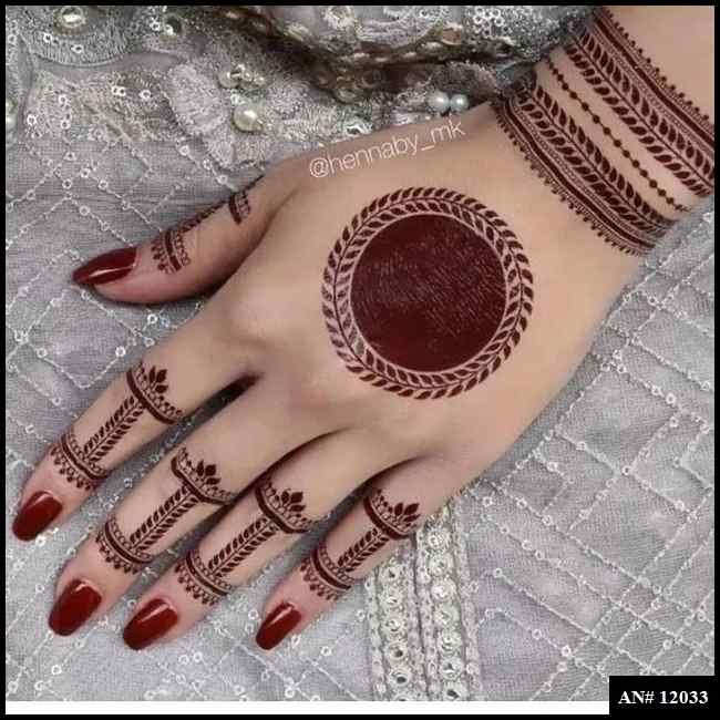 Gol Tikki Mehndi Design AN 12033