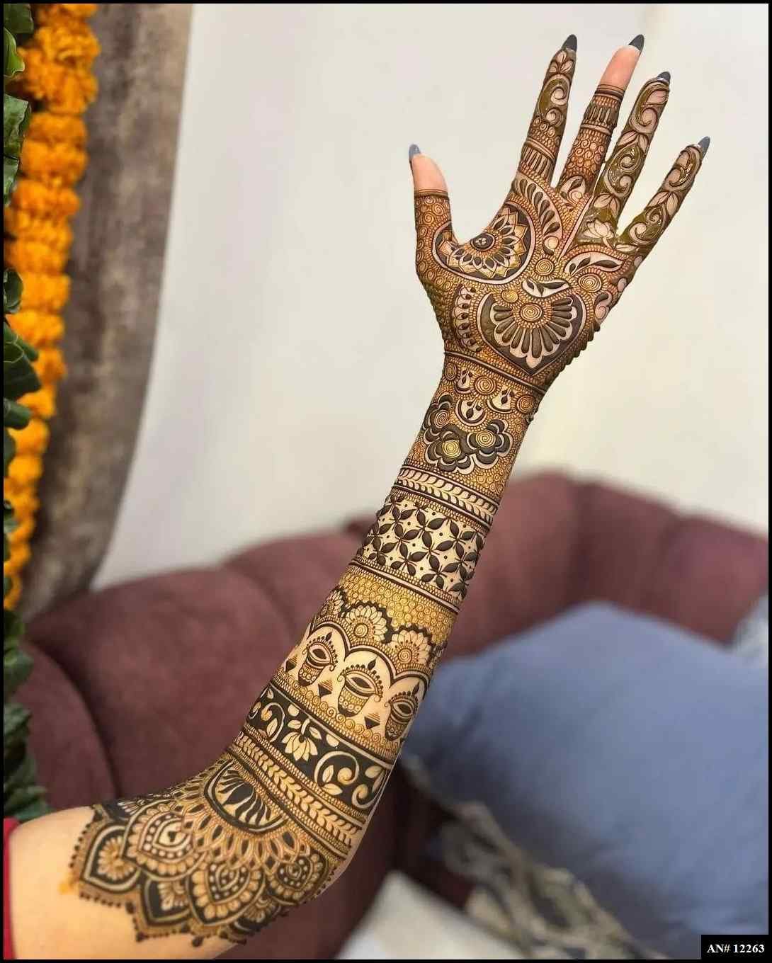 Modern Instagram Mehndi Design AN 12263