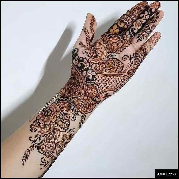 Modern Instagram Mehndi Design AN 12272