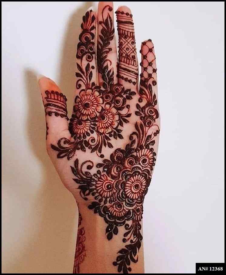 Pakistani Tikki Mehndi Design AN 12368