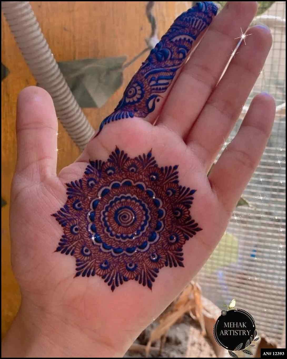 Pakistani Tikki Mehndi Design AN 12393