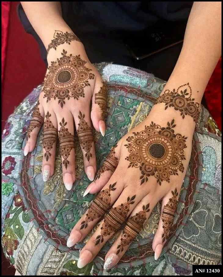 Pakistani Tikki Mehndi Design AN 12430