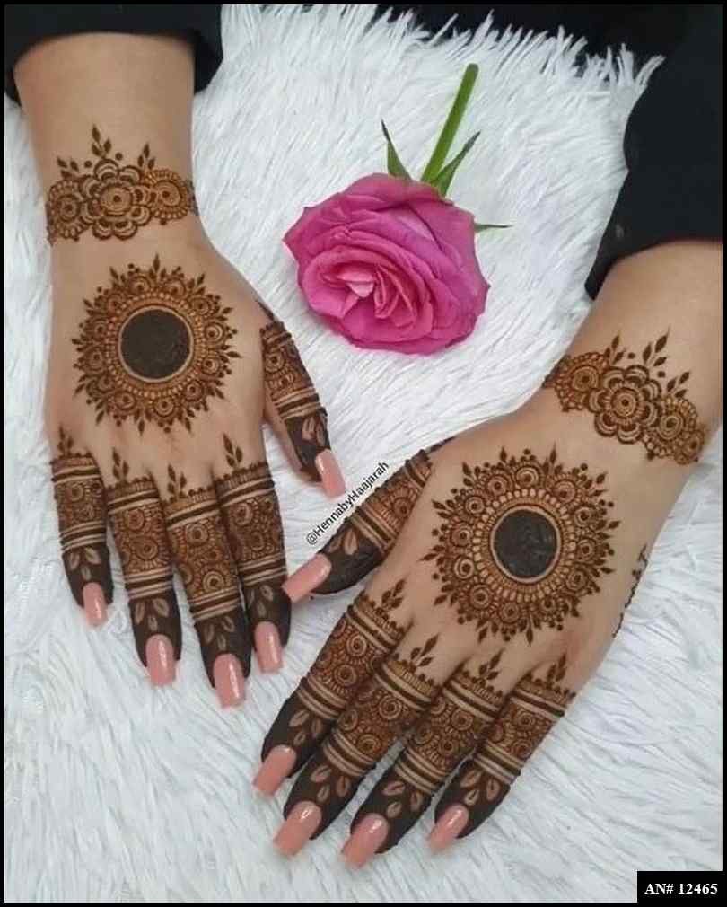 Pakistani Tikki Mehndi Design AN 12465