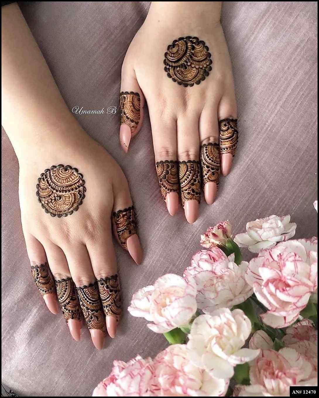 Pakistani Tikki Mehndi Design AN 12470