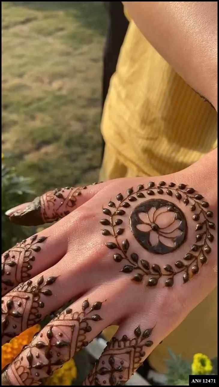 Pakistani Tikki Mehndi Design AN 12471